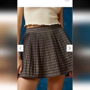 BDG Pennie Plaid Pleated Mini Skirt High Waist A-Line Medium Y2K Preppy